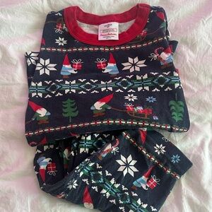 Hanna Andersson Gnome Print Kids Pajamas - Red, Green, Blue